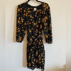 Cabi Fit & Flare Floral Fall Dress